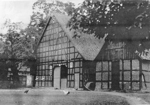 Die 1853 erbaute Scheune als Verlängerung des ehemaligen Wohnhauses